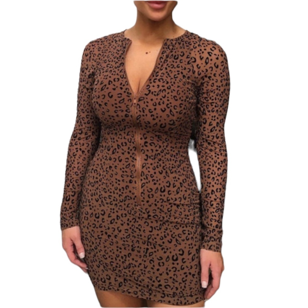ASOS zip up dress mesh with lining size M